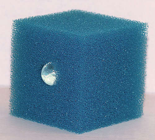 Internal-weight sponge filter